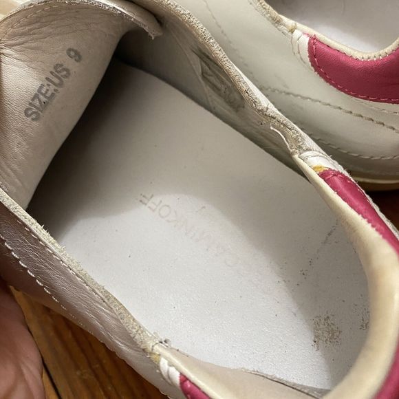 Rebecca Minkoff women's Michell studded white/pink sneakers sz 9 - Picture 11 of 12